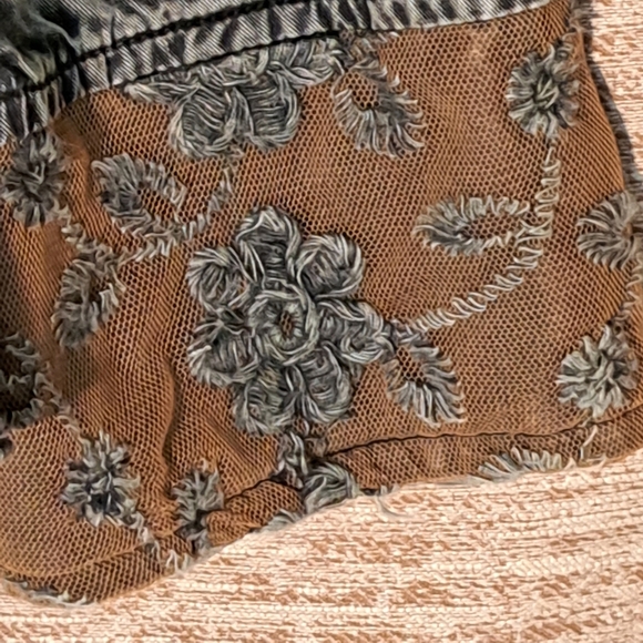 Parsley & Sage Gray Black Asymmetrical Button Down Shirt Size S #156 - Picture 7 of 9